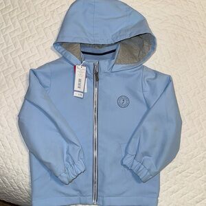 NWT Jacadi Light Blue Rain Coat size 24 months